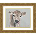 Norman Michele 24x19 Gold Ornate Wood Framed with Double Matting Museum Art Print Titled - Cutie Patootie