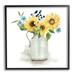 Stupell Industries Summery Flower Blossoms Arranged Country Jug Watercolor Detail Graphic Art Black Framed Art Print Wall Art Design by Livi Finn