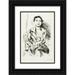 Lovis Corinth 17x24 Black Ornate Framed Double Matted Museum Art Print Titled: Portrait off and Young Woman (Annelies Halbe)