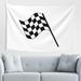 Checkered Flag Tapestry Race Finish Line Wall Hanging Tapestries Dorm Room Home Decor 60 x 40