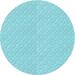 Ahgly Company Machine Washable Indoor Round Transitional Blue Turquoise Green Area Rugs 4 Round