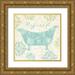 Lyon Rebecca 15x15 Gold Ornate Wood Framed with Double Matting Museum Art Print Titled - Refresh and Relax Bath I
