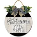 Eveokoki 11 Welcome Day Wall Decor Indoor Outdoor Home Decor Perfect for Front Porch Living Room Outside Welcome Sign Decor for Farmhouse