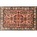 Ahgly Company Machine Washable Indoor Rectangle Traditional Sand Brown Area Rugs 5 x 7