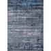 Ahgly Company Indoor Rectangle Mid-Century Modern Columbia Blue Oriental Area Rugs 8 x 10