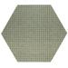 Furnish My Place Corner Indoor/Outdoor Commercial Color Rug - Green 4 Hexagon Pet and Kids Friendly Rug. Made in USA Hexagon Area Rugs Great for Kids Pets Event Wedding