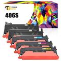 Toner Bank Compatible Toner Cartridge Replacement for Samsung 406S CLT-K406S CLT-C406S CLT-M406S CLT-Y406S High Yield CLP-360 366W CLX-3300 3305FW(2 * Black Cyan Magenta Yellow 5-Pack)