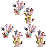 54PCS Finger Puppets - Finger Puppets for Toddlers 1-3 with Storytelling and Playtime Fairy Tales with Mini Stuffed Animals Plush Cartoon Puppet Theater Puppets for Kids