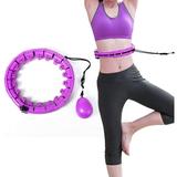 Utlty Smart Weighted Hula Hoop for Weight Loss | Exercise Hoop Weighted Hula Smart Hoops with Adjustable Weight Ball & 24 Detachable Knots
