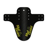 Aoanydony Mud Guards Wear-resistant Mudguard /Rear Bike Guarding Fixed Gear Protective Gears with White Emblem Yellow