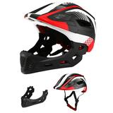 Cycling Equipment Kids Detachable Full Face Bike Helmet Breathable Ultralight Cycling Sports Safety Helmet for Skateboard Scooter Roller Skating