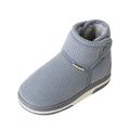 Jdefeg Toddler Snowboard Boots Childrens Shoes Winter Thick Furry Shoes Flat Heel Casual Home Cotton Slippers Casual Shoes 5T Boots Plush Grey 31