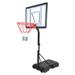 Basketball Goal for Kids Teens Adults BTMWAY Swimming Pool Basketball Hoop Basketball Goals Height Adjustable 3.77ft-4.29ft with 2 Wheels Poolside Basketball Hoop for Outdoor Indoor Black R2226