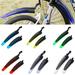 Travelwant 1 Pair Bike Fender Set Universal Full Cover Thicken Widen Bicycle Mudguard Mountain Bike Front and Rear Portable Stylish Mudflap for MTB Mountain Road Bike