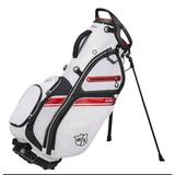 Wilson Staff EXO II Stand Golf Bag 5 Divided Club Sections - White/Black/Red