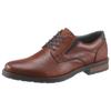 Schnürschuh RIEKER, Herren, Gr. 46, braun (braun, used), Leder, elegant, Schuhe, mit Stretch, Freizeitschuh, Halbschuh, Schnürschuh