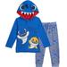 Pinkfong Baby Shark Infant Baby Boys Pullover Costume Hoodie and French Terry Pants Outfit Set Newborn to Little Kid