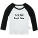 Crib Hair Don t Care Funny T shirt For Baby Newborn Babies T-shirts Infant Tops 0-24M Kids Graphic Tees Clothing (Long Black Raglan T-shirt 18-24 Months)