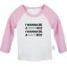 I Wanna Be a Good Boy I Wanna Be a Bad Boy Funny T shirt For Baby Newborn Babies T-shirts Infant Tops 0-24M Kids Graphic Tees Clothing (Long Pink Raglan T-shirt 18-24 Months)