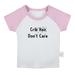 Crib Hair Don t Care Funny T shirt For Baby Newborn Babies T-shirts Infant Tops 0-24M Kids Graphic Tees Clothing (Short Pink Raglan T-shirt 0-6 Months)