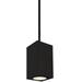 Wac Lighting Dc-Pd05-F Cube Architectural 7 Tall Led Indoor/Outdoor Pendant - Black