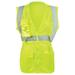 Women s High Visibility Safety Vest with Reflective Strips Type R Class 2 2XL Lime SAFEGEAR