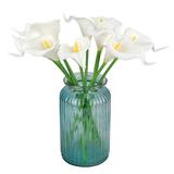 Calla Lily Artificial Flowers Calla Lily Simulation Flower Bouquet 20pcs Real Touch Latex Flowers DIY Floral Arrangement Photography Props Home Decoration for Wedding Party Home Garden White