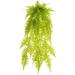 AllState Floral PBF329-GR 35 in. UV Protected Soft Pe Boston Fern Hanging Bush - Green - Pack of 6