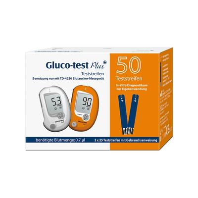 Aristo Pharma - GLUCO TEST Plus Blutzuckerteststreifen Blutzucker- & Ketonteststreifen