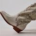 Free People Shoes | Free People Studded Western Boots In After Glow | Color: Cream/Gray | Size: 7.5