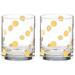 Kate Spade Dining | Bnib Kate Spade Lenox Pearl Place Gold Polka Dot 12 Oz Crystal Glasses Set Of 2 | Color: Gold | Size: Os