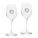 Florida State Seminoles Primary Team Logo 12oz. 2-Piece Luigi Bormioli Titanium White Wine Glass Set