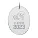 Tulane Green Wave Class of 2023 2.75'' x 3.75'' Glass Oval Ornament