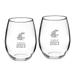 Washington State Cougars Class of 2023 21oz. 2-Piece Stemless Wine Glass Set