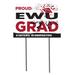 Eastern Washington Eagles 18'' x 24'' Proud Grad Yard Sign