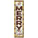 Western Michigan Broncos 12'' x 48'' Outdoor Merry Christmas Leaner