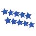 Reflective Stickers, 10 Pack 2.36 x 2.36 Inch Warning Star Reflector, Blue