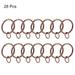 Curtain Rings Metal Drapery Ring for Curtain Rods, 28 Pcs