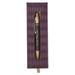 Christian Art Gifts Stylish Retractable Medium Ballpoint Laser-engraved Scripture Pen in Gift Box for Women: Lord Bless You - Num. 6:24 Laser-engraved Bible Verse w/Metal Clip & Black Ink Purple/Gold