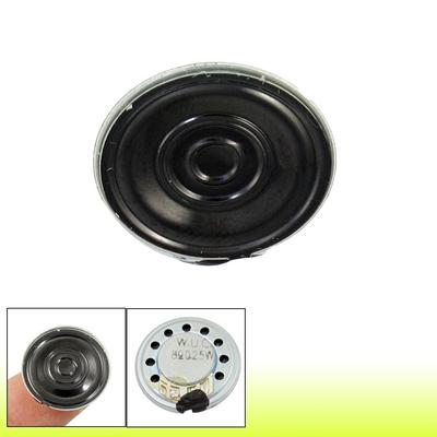 Round Slim 8 Ohm 0.25W Internal Magnet Speaker Horn 0.79" for Electronic - Black