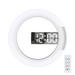 Digital Wall Clock USB Powered 12/24Hr Wall Mounted DigitalClock LED Wooden Silent Wall Clock for Kitchen Living Room Bedroom Classroom Office