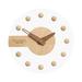 Nordic Style Frameless with Wooden Hands No Numbers Clock Wall Clock Analog Clocks Ornament for Kitchen Bathroom Hotel Bar Office 14inch