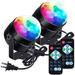 Sound Activated Party Lights with Remote Control DJ Lighting RGB Disco Ball Light Strobe Lamp 7 Modes Stage Par Light for Home Room Dance Parties Bar Xmas Wedding Show Club - 2PACK