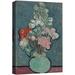 wall26 Canvas Print Wall Art Vase with Rose-Mallow Flowers by Vincent Van Gogh Classic Historic Illustrations Fine Art Decorative Rustic Multicolor Colorful for Living Room Bedroom Office - 32