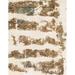 Ahgly Company Machine Washable Indoor Rectangle Abstract Gold Area Rugs 4 x 6