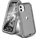 ORIbox Case Compatible with iPhone 11 Heavy Duty Shockproof Anti-Fall Clear Crystal Gray