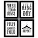 Inkdotpot 4 PieceLaundry Signs for Laundry Room DecorLaundryPoster With Frame Laundry Room Wall Art Signs Framed Wall Decor for Home Laundry-14x20 inches(Black)