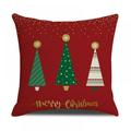Christmas Decorations Pillow Covers 18x18 Farmhouse Christmas Decor for Home Tree Snowflakes Rustic Xmas Pillow Case Winter Holiday Decorations Throw Cushion Case for Home Couch