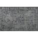 Ahgly Company Indoor Rectangle Traditional Dark Gray Persian Area Rugs 8 x 10