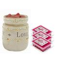 LIVE LOVE LAUGH Illumination Fragrance Warmer Gift Set with 3 Courtneys Wax Melts - BABY-POWDER